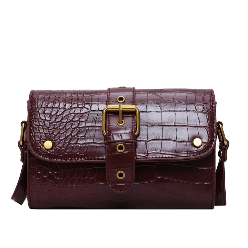 

Mini Stone Pattern PU Leather Crossbody For Women Crossbody Shoulder Bag Female Winter Travel Handbags and Purses