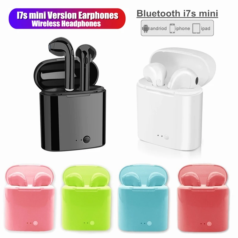 I7s миниатюрные беспроводные наушники Bluetooth Цветные мини Умная гарнитура Наушники