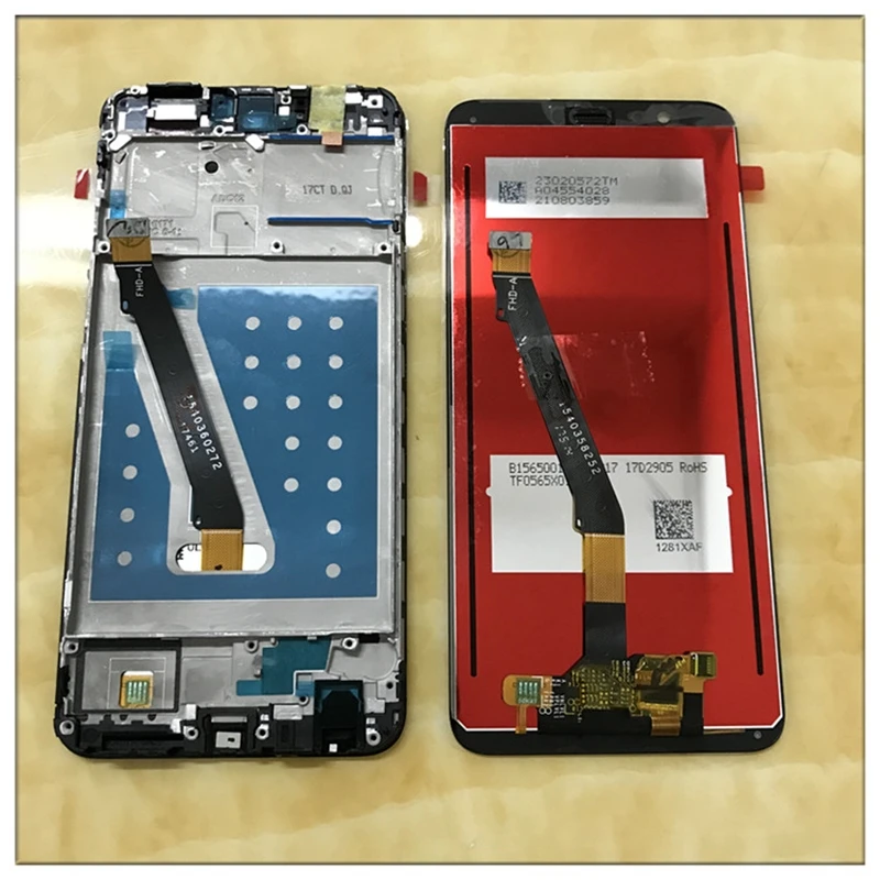 Для huawei P Smart lcd дисплей кодирующий преобразователь сенсорного экрана в сборе для huawei P Smart lcd с рамкой FIG LX1 L21 L22 замена экрана