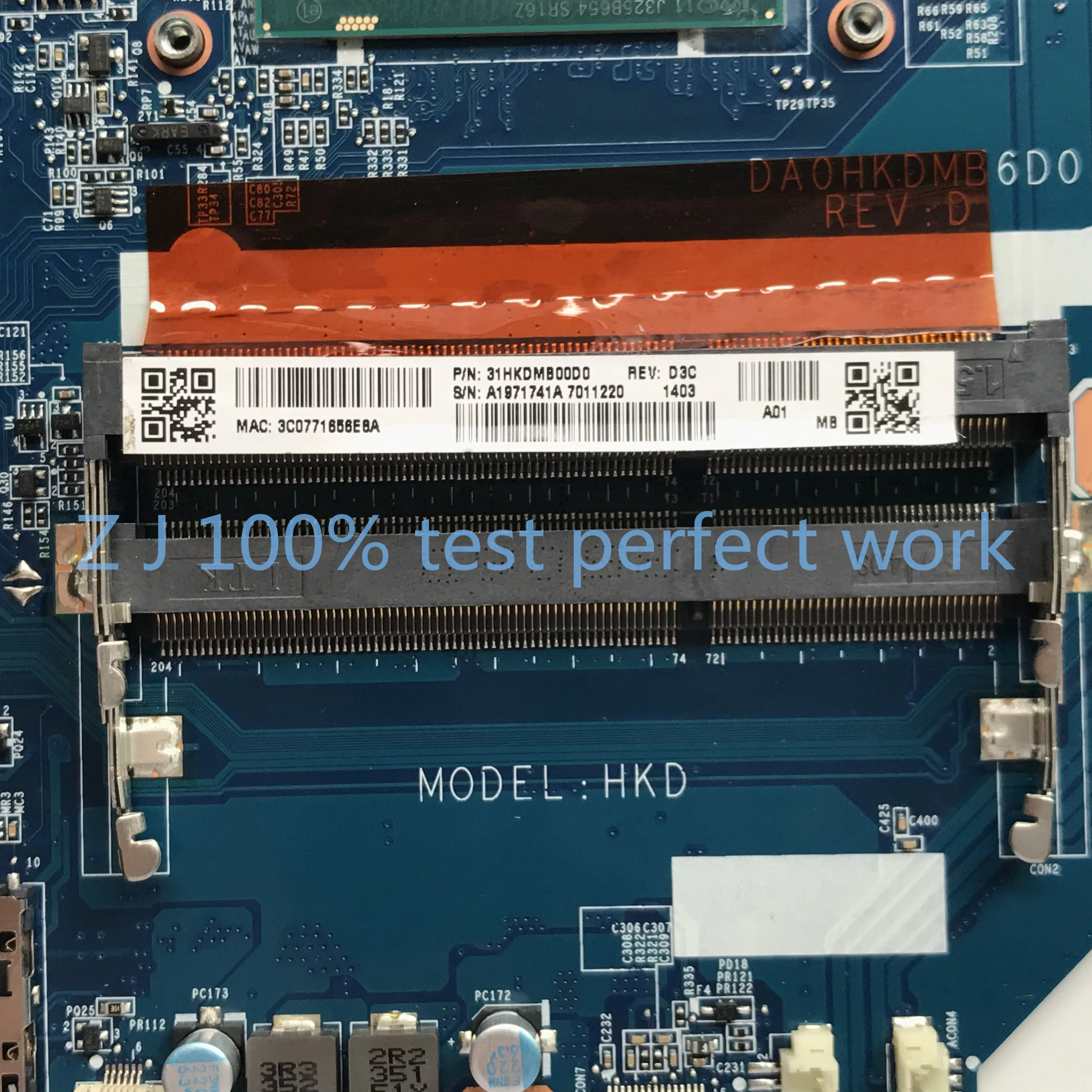 Для SONY SVF153 материнская плата для ноутбука A1971741A DA0HKDMB6D0 с SR16Z i7-4500 CPU GT740M 2 Гб GPU MB 100%