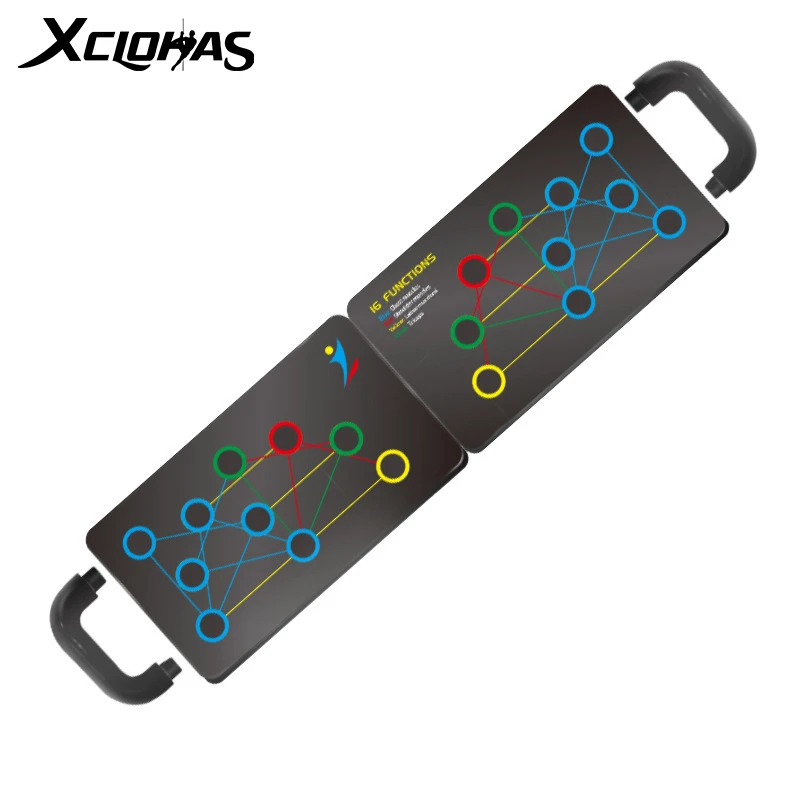 

Доска пуш-ап XC LOHAS 16 в 1, многофункциональная Складная подставка для пуш-ап, для мышц, тренажерного зала, домашнее фитнес-оборудование