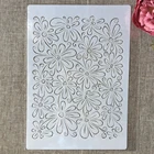 А4 29 см прозрачные цветы Текстура DIY Многослойные трафареты настенная живопись раскраска для скрапбукинга тиснильный альбом декоративный шаблон