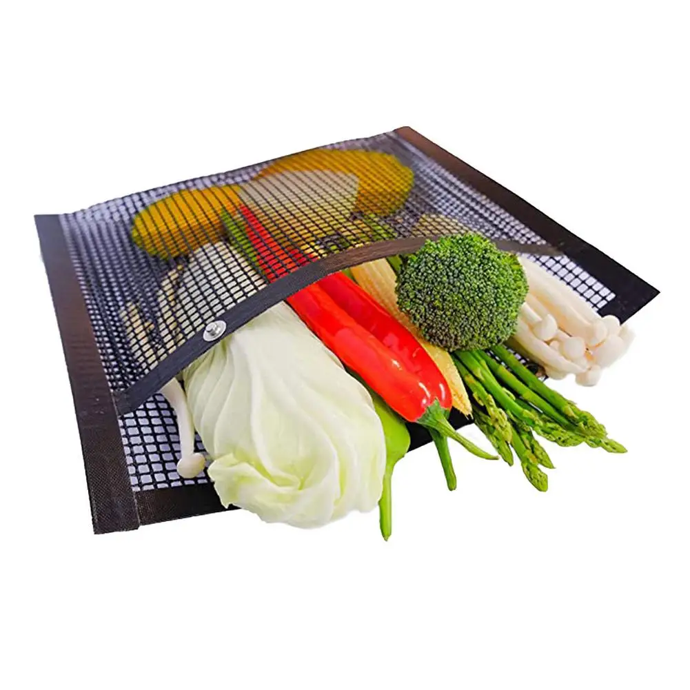 

BBQ Mesh Bag High Temperature Resistant Non-Stick Mesh Sheet Food Grade High Temperature Resistant BBQ Mesh Piece BBQ Non-stick