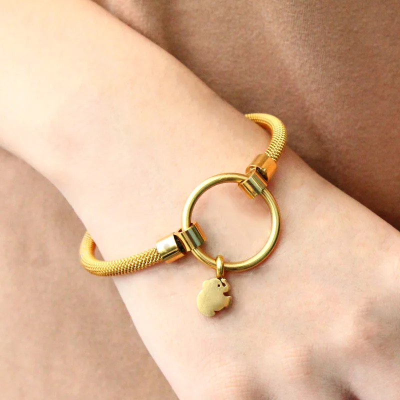 Женские браслеты с подвесками из нержавеющей стали|Браслеты| |