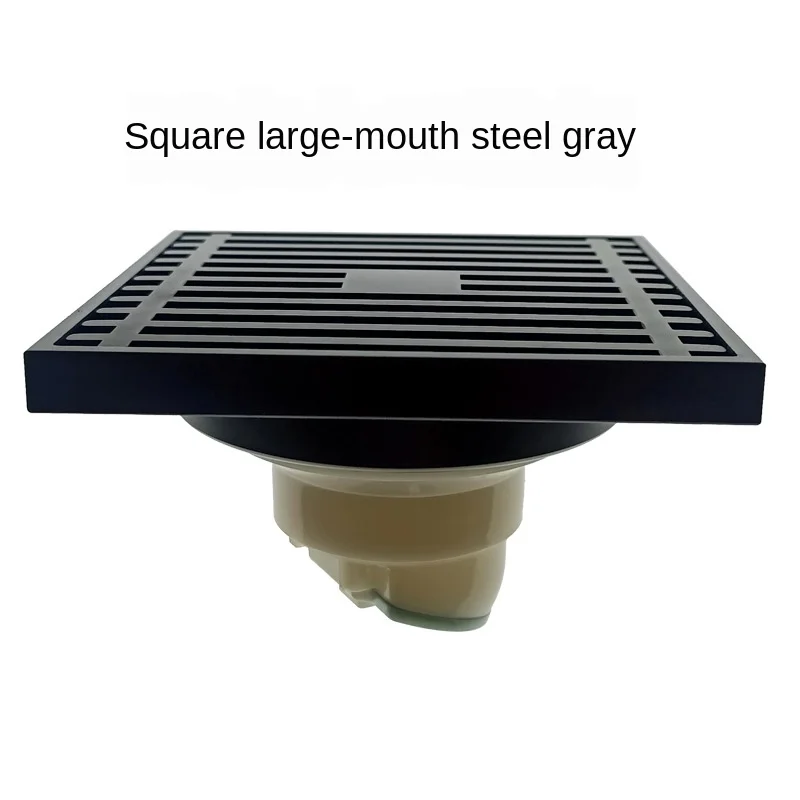 

Shower Drains 12*12cm Square Bath Drains Strainer Hair Antique Brass Art Carved Bathroom Floor Drain Waste Grate Drain WF107