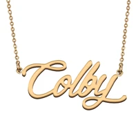 colby custom name necklace customized pendant choker personalized jewelry gift for women girls friend christmas present