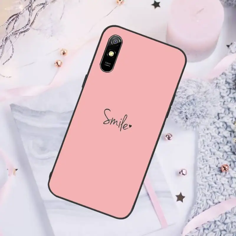 

love heart pink cute Phone Case For Xiaomi Mi Redmi Note 7 8 9 pro 8T 9T 9S 9A 10 Lite pro