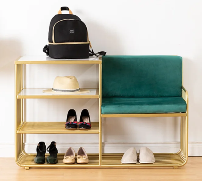 

Nordic Shoe Cabinet Shoes and Stool for Changing Shoes and Stool for Household, and Can Be Used As Chair for Shoes and Stool
