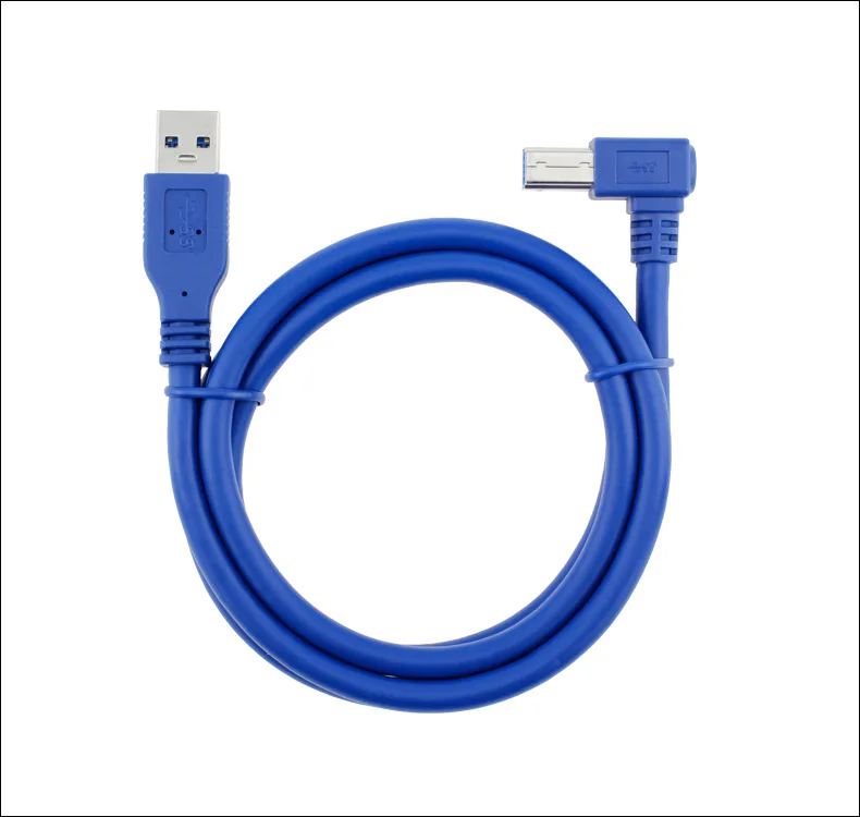 Высокоскоростной кабель для принтера с углом 90 градусов USB 3 0 тип B AM/BM м/0 6 м/1 8 м/м |