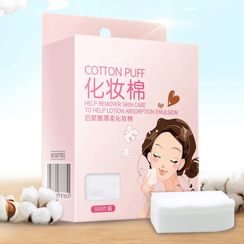 100 шт. набор инструментов Мягкий хлопок колодки салфетки по уходу за кожей лица
