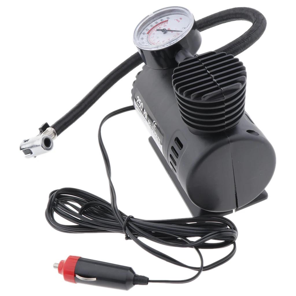 Портативный электрический мини воздушный компрессор 12 в насос для автомобильных