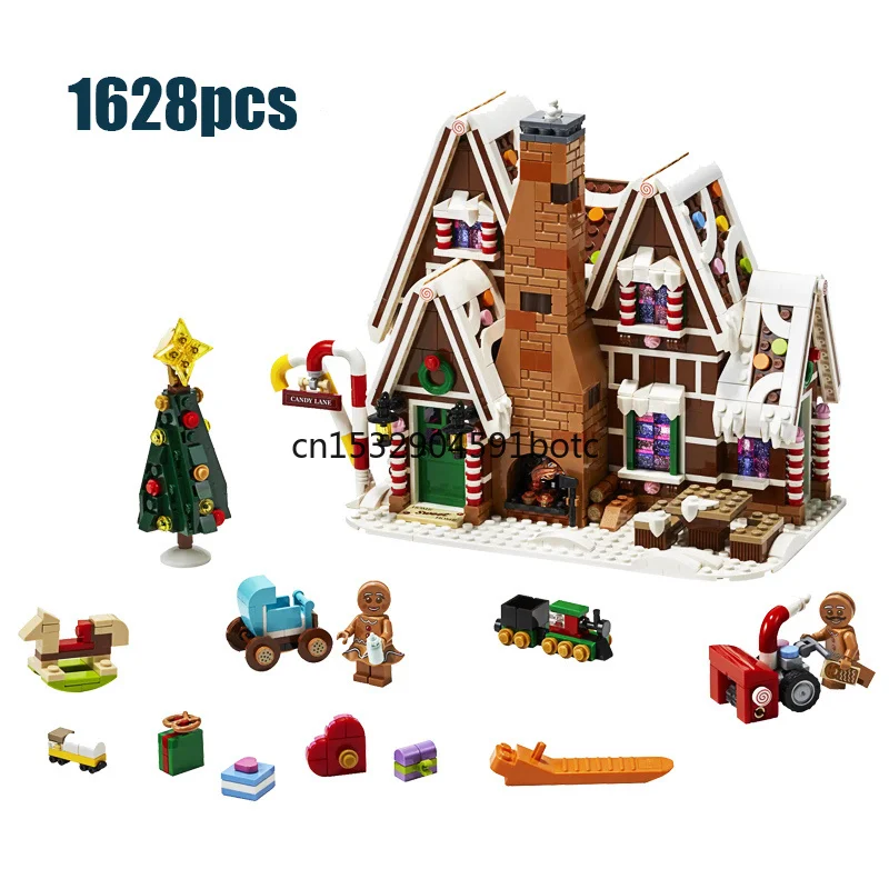 

2021 New Girl Friends Series Gingerbread House Compatible Creator Friends 10267 Building Blocks Toys for Kids Christmas Gift