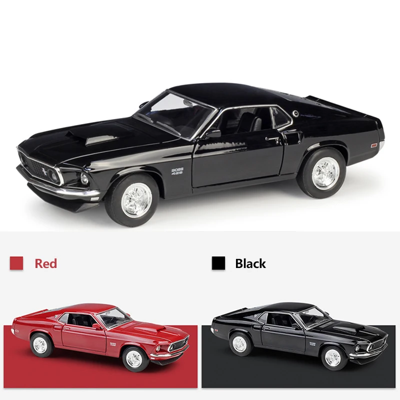 HOMMAT 1:24 Ford Mustang Boss 429 модель автомобиля игрушка из металлического сплава литая