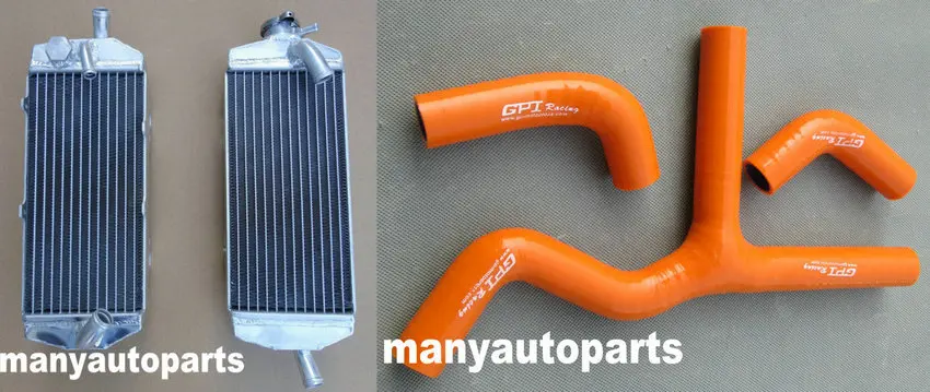GPI алюминиевый радиатор и фотоэлемент для KTM 400 450 525 SX/MXC/EXC 2003-2006 05 2004 | Автомобили