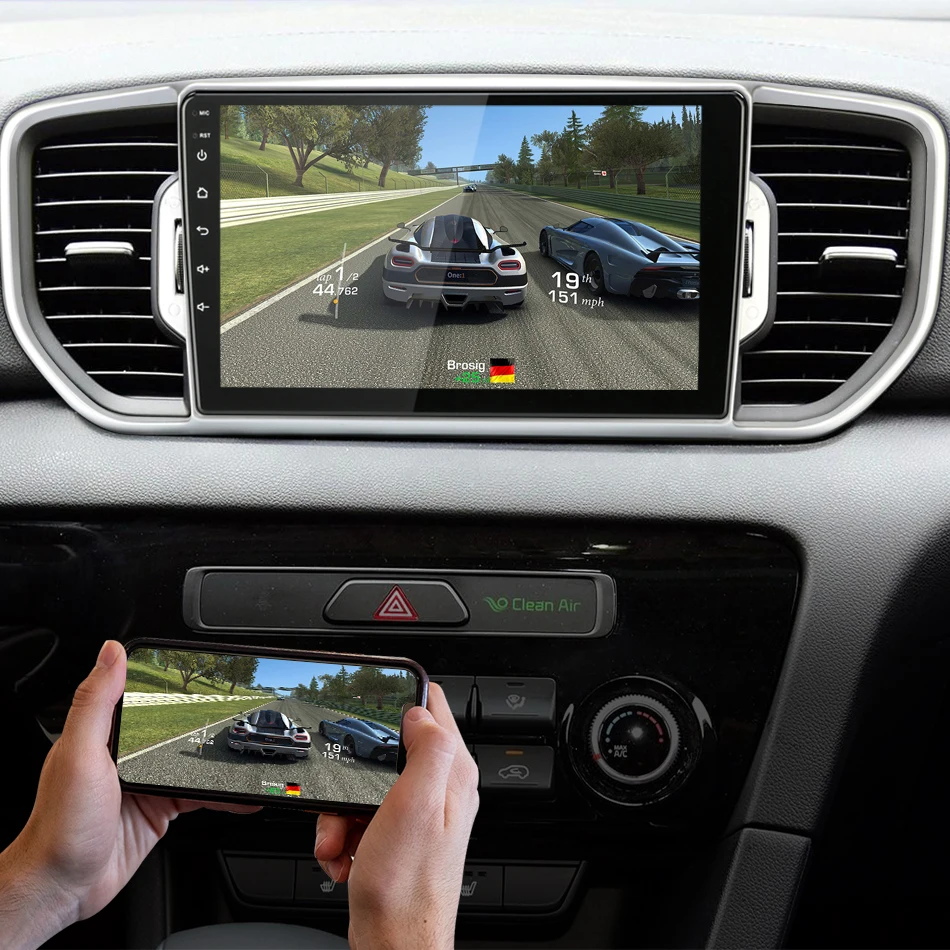 " 2 DIN Android Автомагнитола для KIA Sportage 4 QL KX5- RDS DSP Авто Аудио 2 ГБ+ 32 ГБ сенсорный экран gps навигатор+ рамка