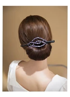2021 new fashion rhinestone women hair claw hairpin vintage hairpin horsetail hairpin hair accessories pinzas para el pelo