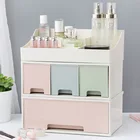 Пластиковый мини-органайзер для макияжа, настольный органайзер большой вместимости, контейнеры для хранения ювелирных украшений с сеткой, 123 слоя