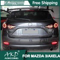 for car mazda 3 tail lamp 2014 2019 led fog lights drl day running light tuning car accessories mazda3 axela tail lights
