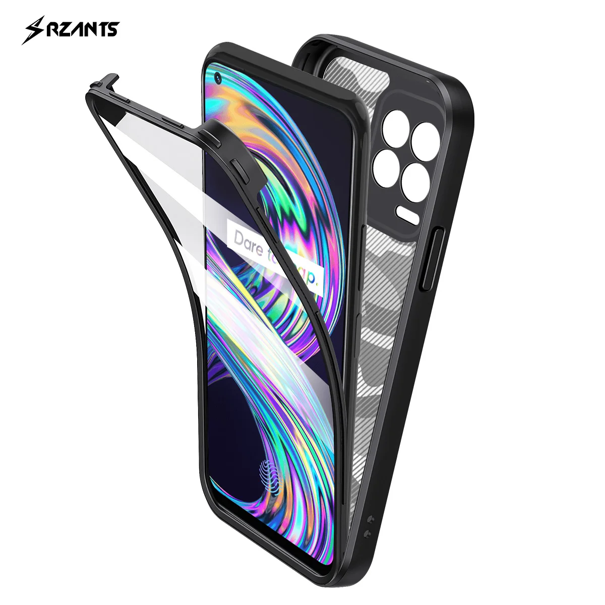 

For OPPO Realme 8 Realme 8 Pro Case [360 Camouflage Bettle] Full Protection Cover Soft Transparent Shockproof Phone Casing