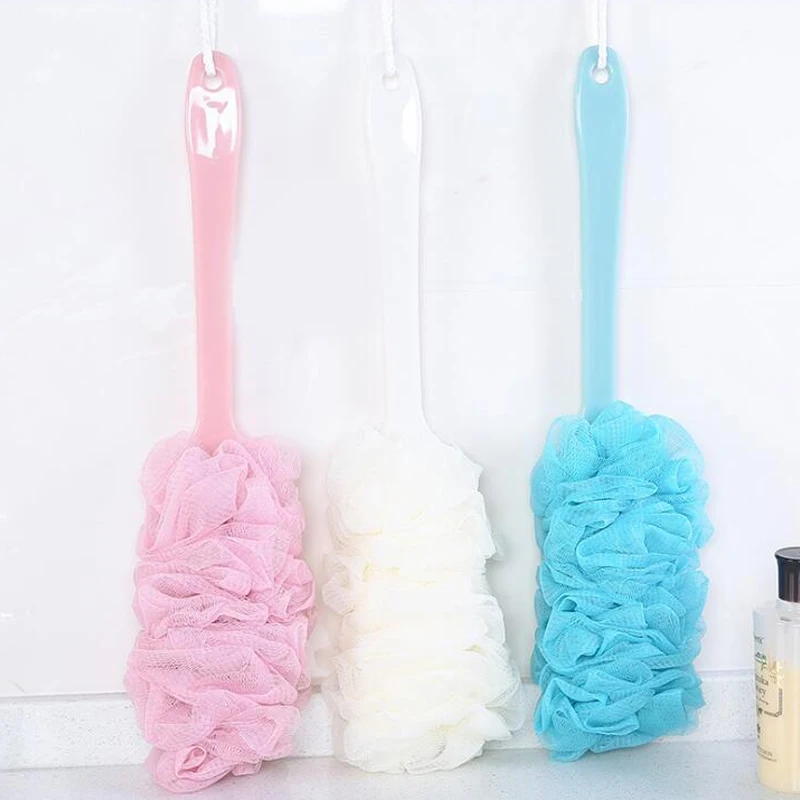 Щетка губка для душа с длинной ручкой|Банные щетки губки и скребки| |