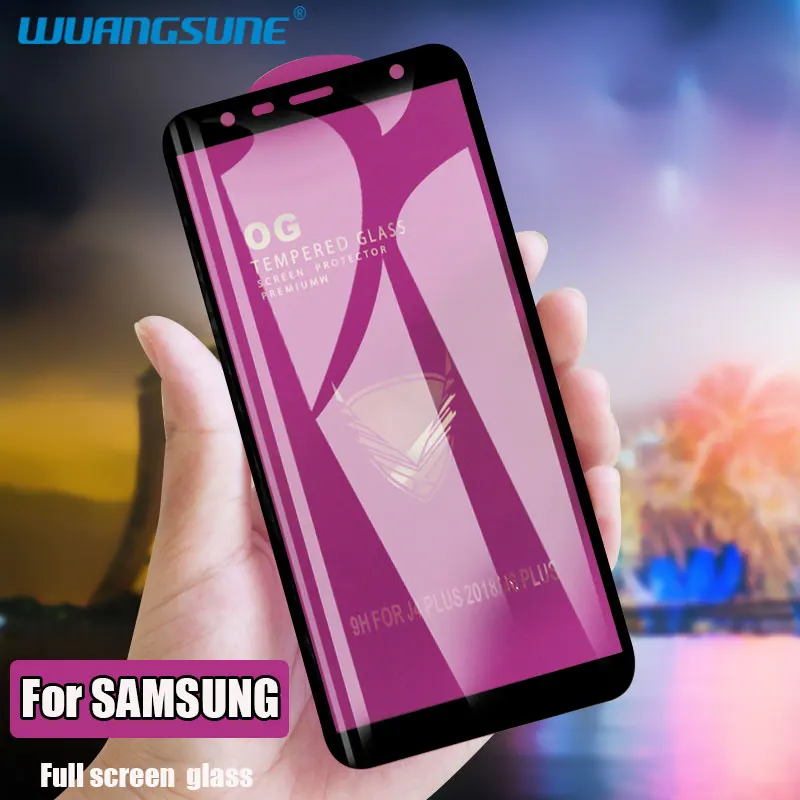 Золотое защитное закаленное стекло для Samsung Galaxy A5 A6 A8S A8 A9 A7 2018 A51 5G защитная пленка