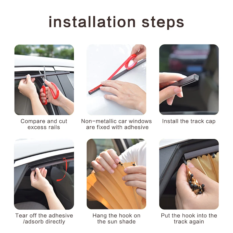4PCS Magnetic Stretch Car Sun Shade Protection Universal Curtain Durable Window Visor For Summer | Автомобили и мотоциклы