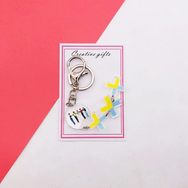 TXT Kpop BLACKPINK EXO GOT7 SEVENTEEN TWICE TXT Lightstick форма брелок Подвеска для ключей сумка аксессуары вентиляторы подарки, Прямая поставка - Цвет: TXT