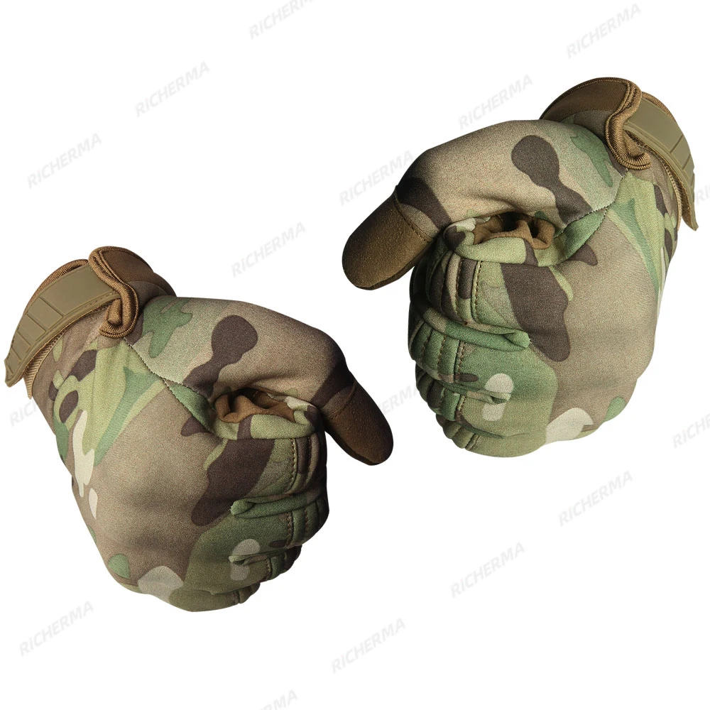 Зимние мотоциклетные перчатки мужские камуфляжные с сенсорным экраном женские