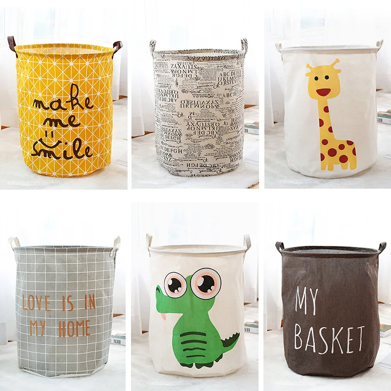 Корзина для белья из бытовой ткани большого размера складная корзина хранения