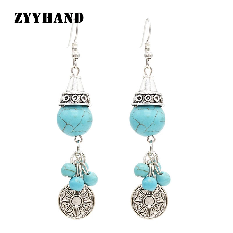 Женское ювелирное изделие непальское индийское-длинные серьги-подвески для