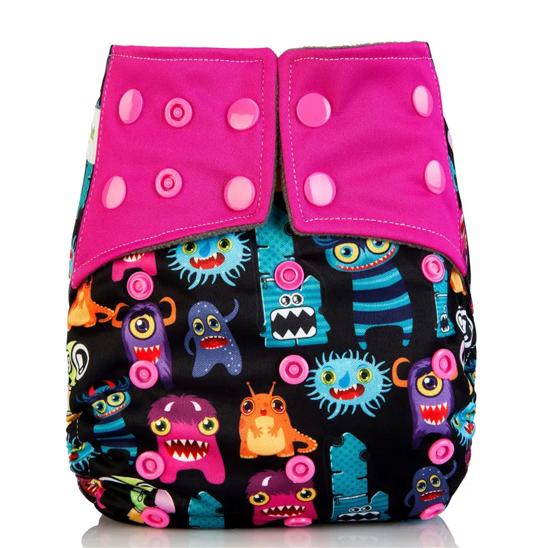 Детский подгузник универсальный тканевый AI2 с бамбуковым углем многоразовый