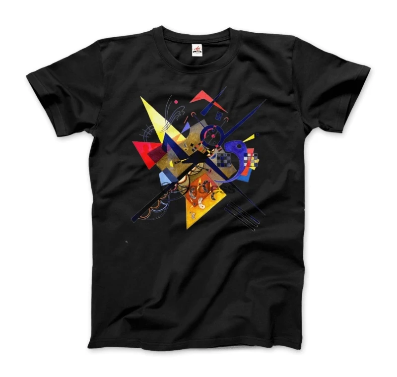 

Wassily Kandinsky On White II (Auf Weiss) 1923 Artwork T-Shirt Unisex Fashion Cotton O-Neck T Shirt