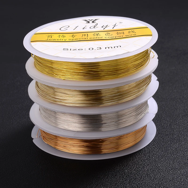 Прочная медная проволока из золотого сплава 1 рулон/шт диаметр 0 2 3 4 5 6 7 8 мм