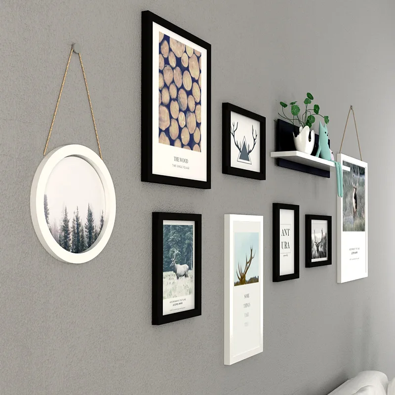 8 шт./компл. декоративная картина в скандинавском стиле с оленем для гостиной фон