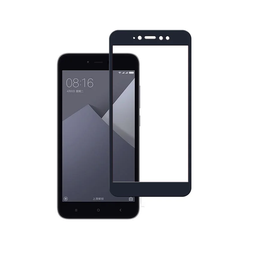 Черный 2 шт Полное покрытие закаленное стекло для Xiaomi Redmi Note 5/Redmi Note 5 Pro Закаленное стекло Защитная стеклянная пленка для экрана - Цвет: Черный