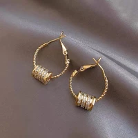 fashion small waist earrings 2021 new fashion 925 silver needle earrings high sense light luxury earrings womens summer