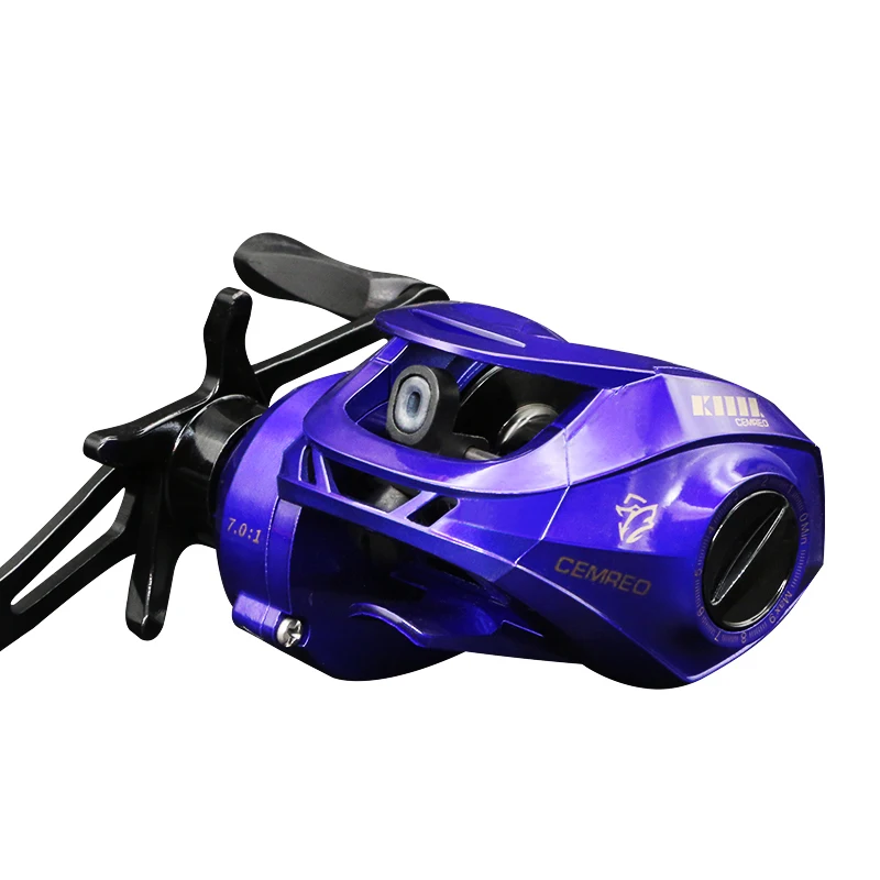 

2021 Baitcasting Reel 7.0:1 High Speed Gear ratio 10KG Max Drag Fishing Reel For Bass in ocean environment 48 Hours Reel Fishing