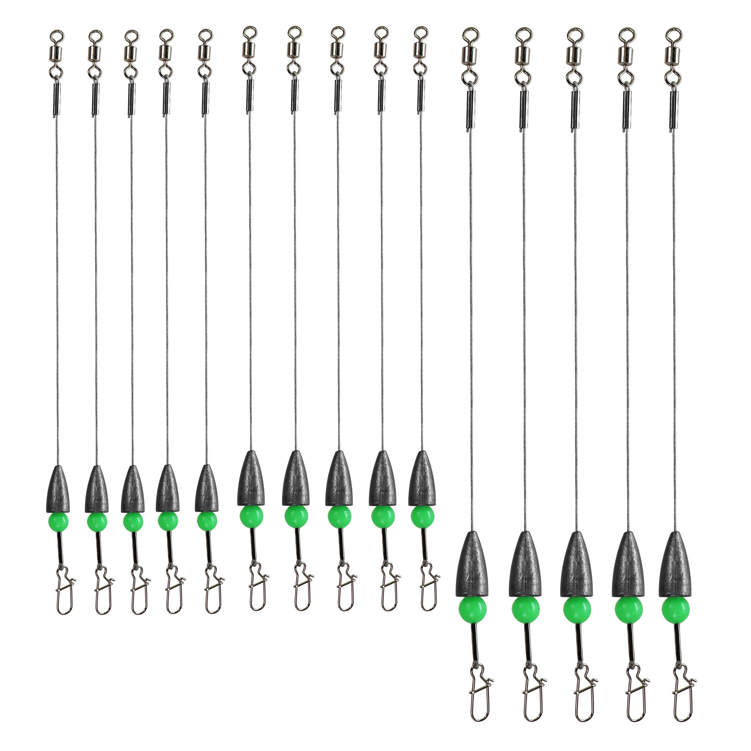 5 шт. рыболовная Каролина готов снасти с грузилом из нержавеющей стали поводковая
