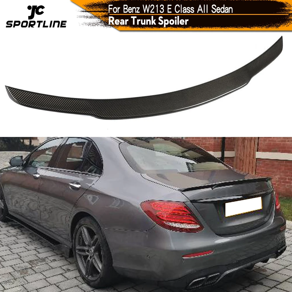 Задний спойлер для багажника из углеродного волокна Mercedes Benz E Class W213 E43 E63 AMG S Sedan 4
