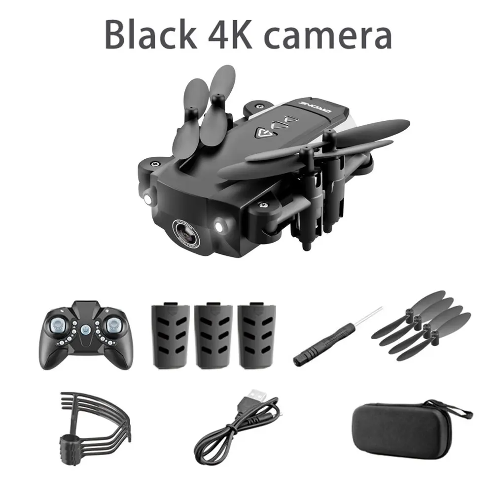 

KK8 Радиоуправляемый мини-Дрон 4K Профессиональный с HD-камерой складной супер долгий срок службы самолета с одной кнопкой возврата Квадрокоп...