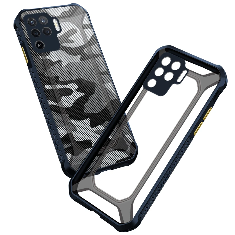 

Rzants For OPPO A94 F19 Pro OPPO Reno 5F Reno 5 Lite Soft Case Unicorn Camouflage Back Military Style Cover Shell