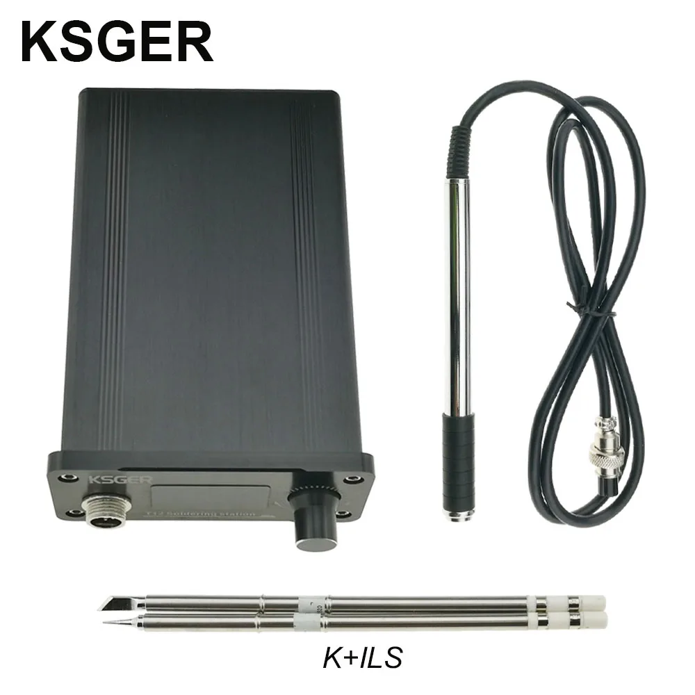 KSGER OLED паяльная станция T12 ILS электронный Железный инструмент STM32 2,1 S контроллер температуры Ручка подставка держатель 220 В сварка - Цвет: sets 4