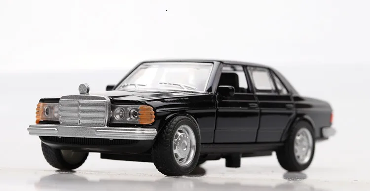 1/36 в штучной упаковке имитационная модель автомобиля игрушки Mercedes Benz E-class W123 классический автомобиль Ретро автомобили оттягивающийся Bugatti модель 2 двери открываются
