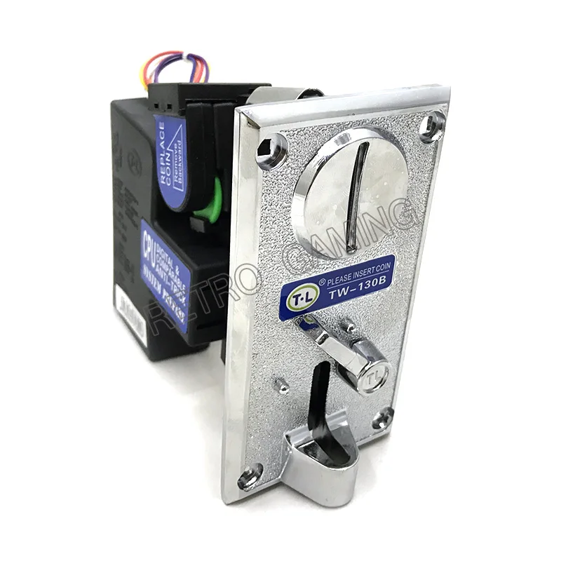 

Расширенный передний вход один Монетный селектор TW-130B акцептор монет для торговых автоматов аркадные игровые шкафы MAME