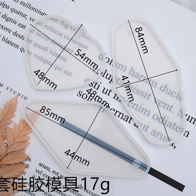 

Silicone Mold For Resin Key Tag Mold Pendant Key Chain For Jewelry Making DIY