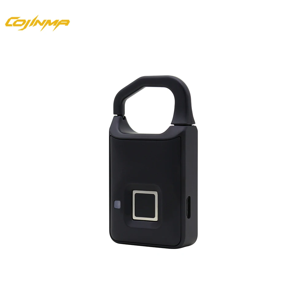 

COJINMA Padlock Fingerprint Keyless Elektronisches Turschloss USB Rechargeable 0.5s Recognition For Cargo Truck Suitcases Bike