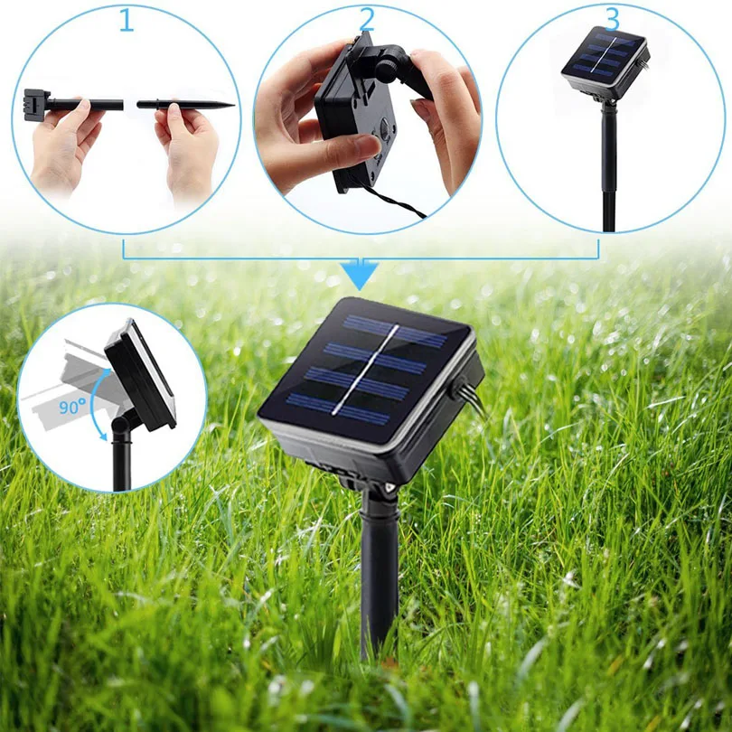 

Waterproof Solar Lamp Fairy String Lights Cherry Lamp LED Peach Blossom Decorative Lawn Garden Patio Christmas Tree LED Light