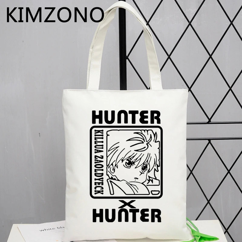 

Hunter x Hunter shopping bag recycle bag tote jute bag grocery cotton bolsa bag shoping woven ecobag sac tissu