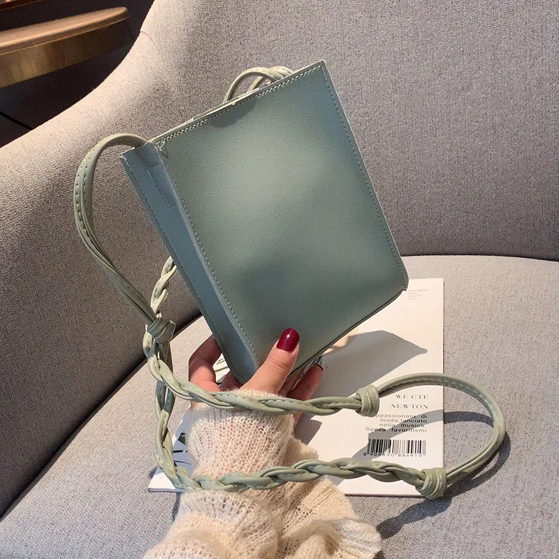 Модные женские мини-сумки-ведра 2019 Милая женская сумка через плечо на одно