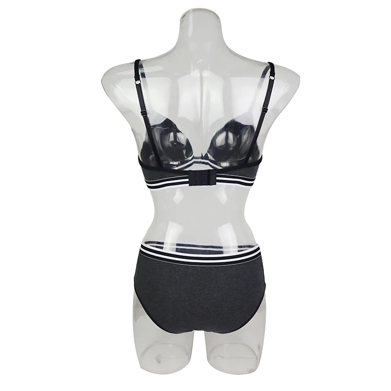 Women's Wireless Bra with Thin Cup Padded Breathable Organic Cotton underwear Fancy Jacquiard Elastic Band Female Lingerie